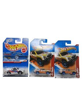 3 Hot Wheels Bad Mudder 1998 First Editions & Thrill Racers Desert '11 NEW #D-19